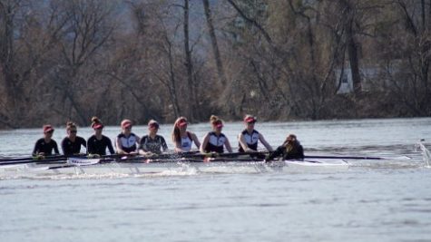 Last Thursday the UMass Rowing team went up against UConn at the Connecticut River. (Cade Belisle/Daily Collegian)