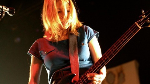 (Dani Canto/Flickr) Kim Gordon playing songs from the bands third album Bad Moon Rising.