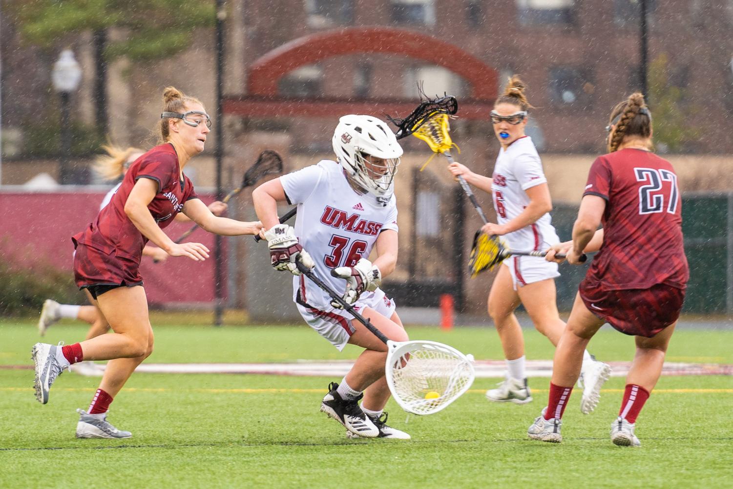 UMass goalie Lauren Hiller has led on and off the field this season ...