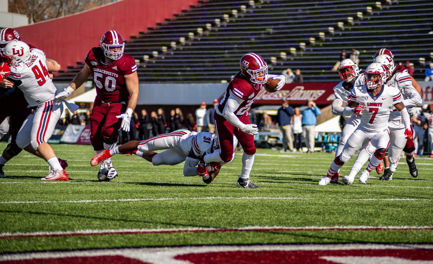 UMass football suffers recordbreaking 6321 loss to Liberty