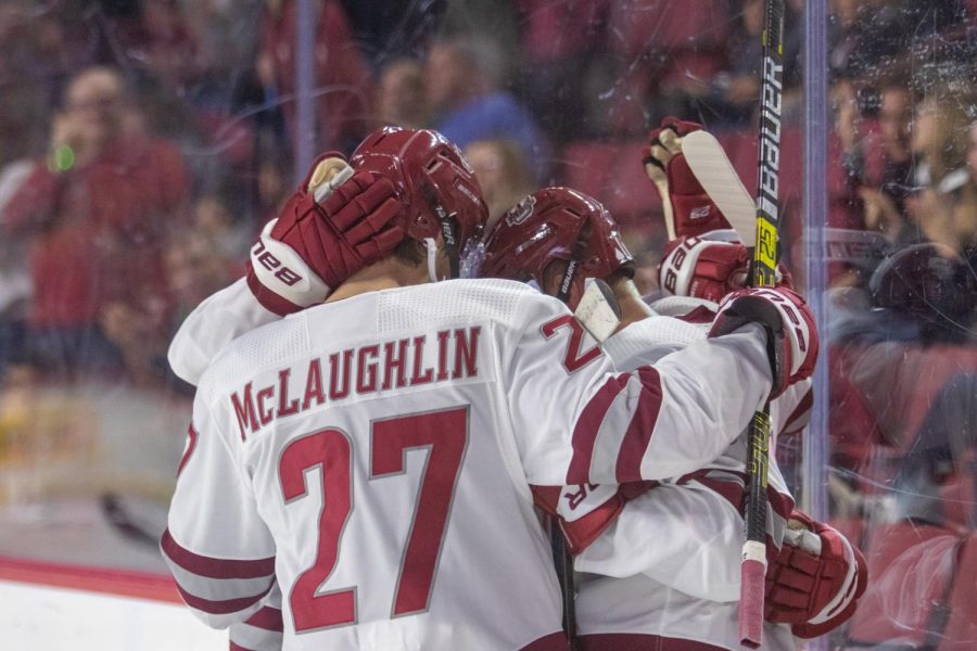 In a depleted back end, UMass hockey riding Jake McLaughlin’s veteran presence early on