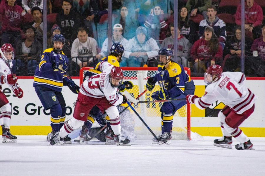 Physicality and finesse on full display in UMass’ win over Merrimack