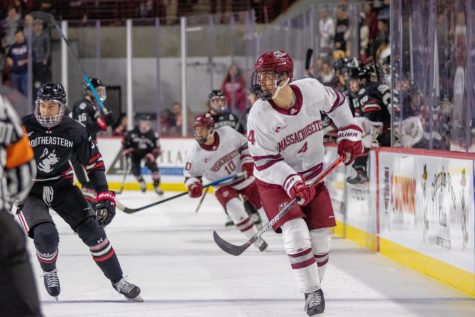Three second period goals led to a 3-2 UMass win over Northeastern