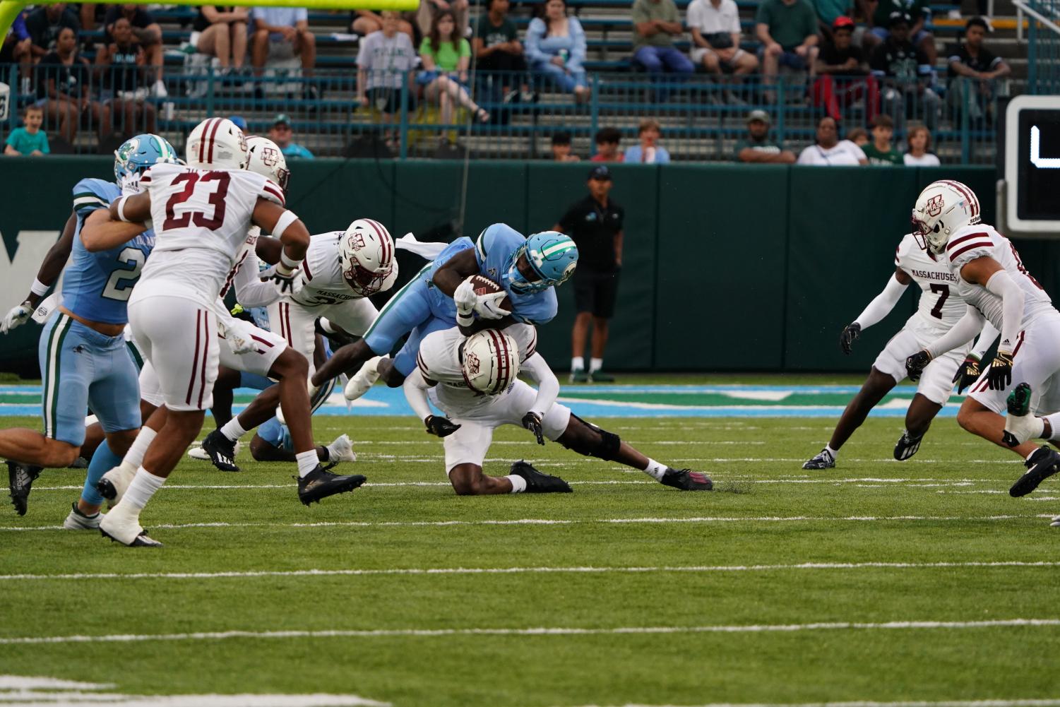 Green Wave opens football season with a win over UMass