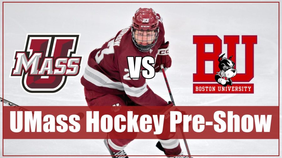 UMass hockey pre-show vs Boston University