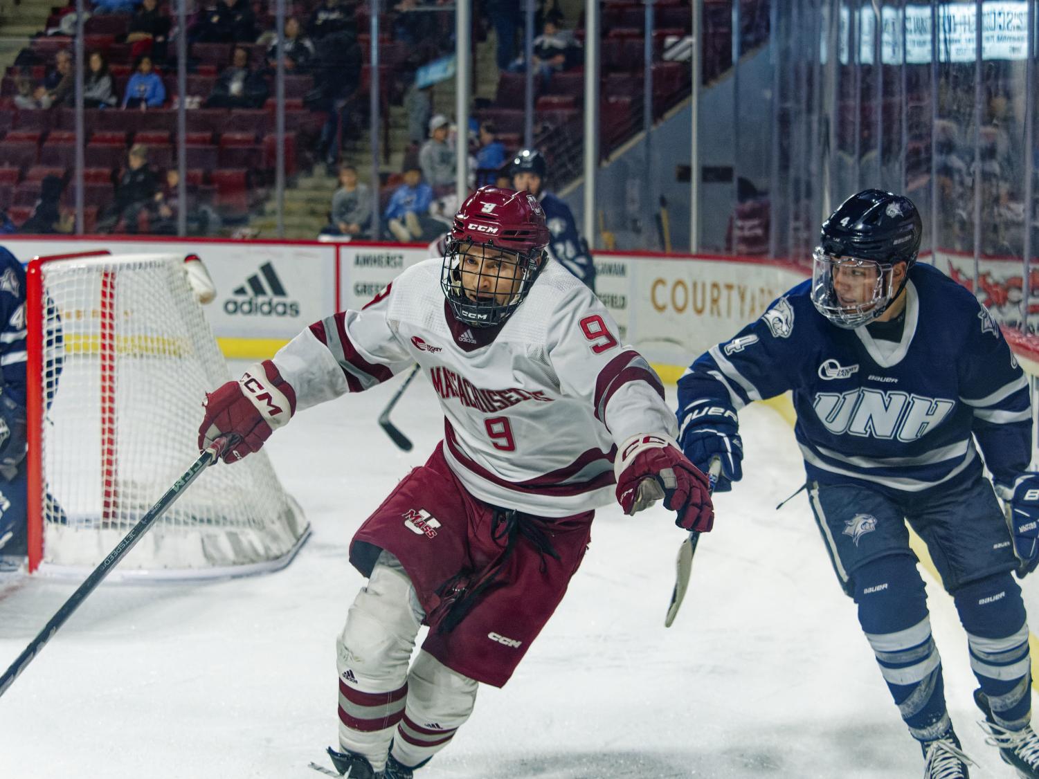 UMass moved into second place in Hockey East with a win.