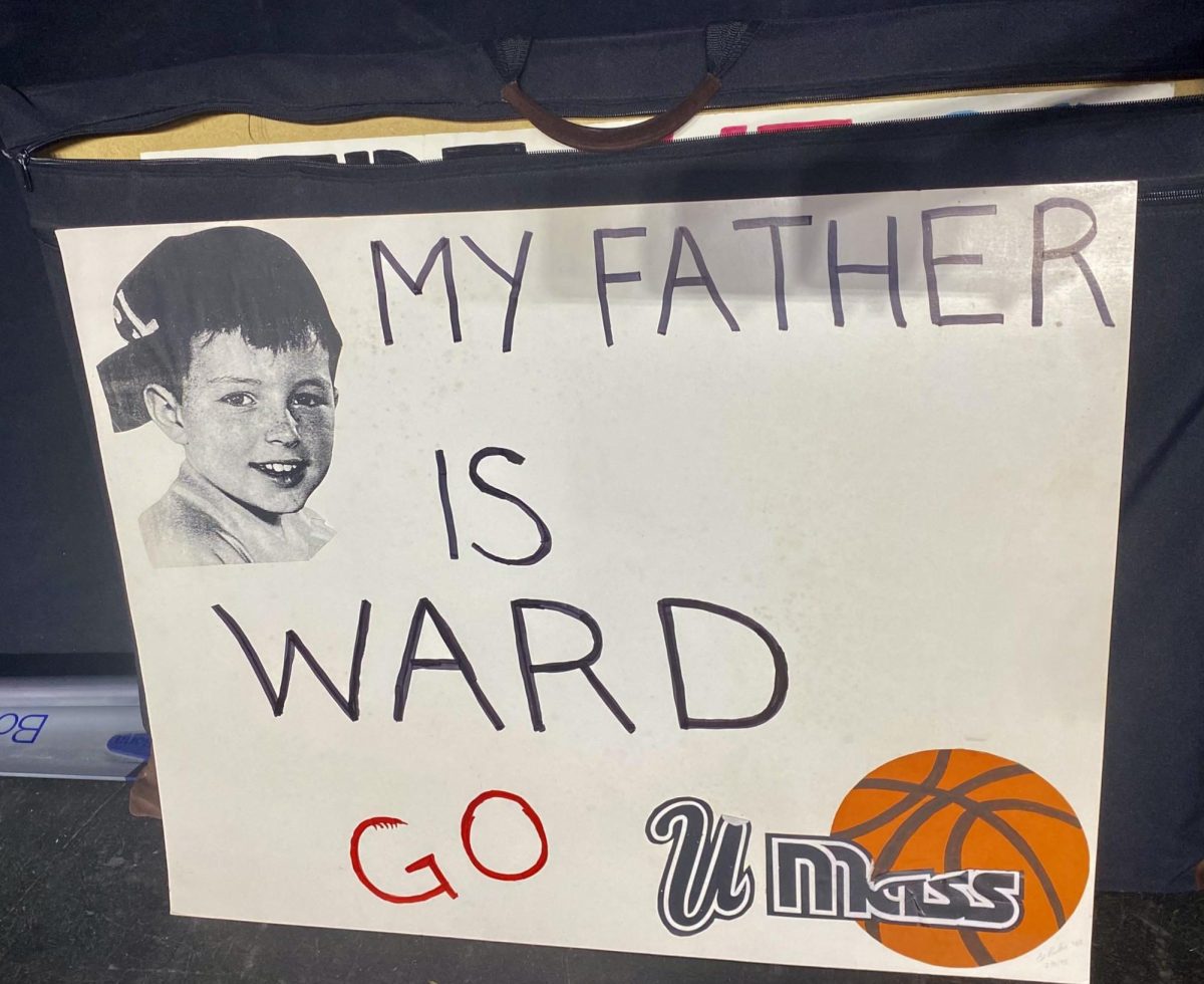Rubins first sign, which he put together for UMass vs. Florida State in 1994.