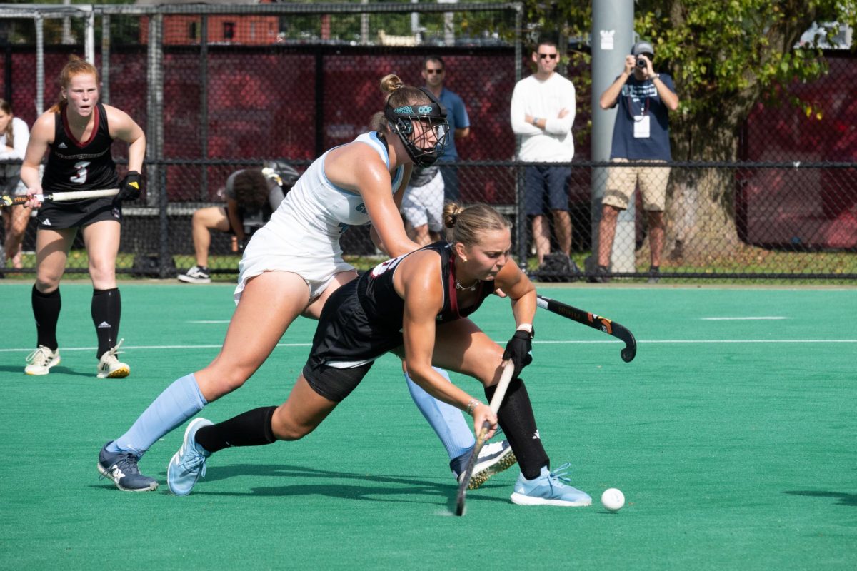 UMass field hockey won against Columbia 4-1 at Gladchuk Stadium on 9/6/24.