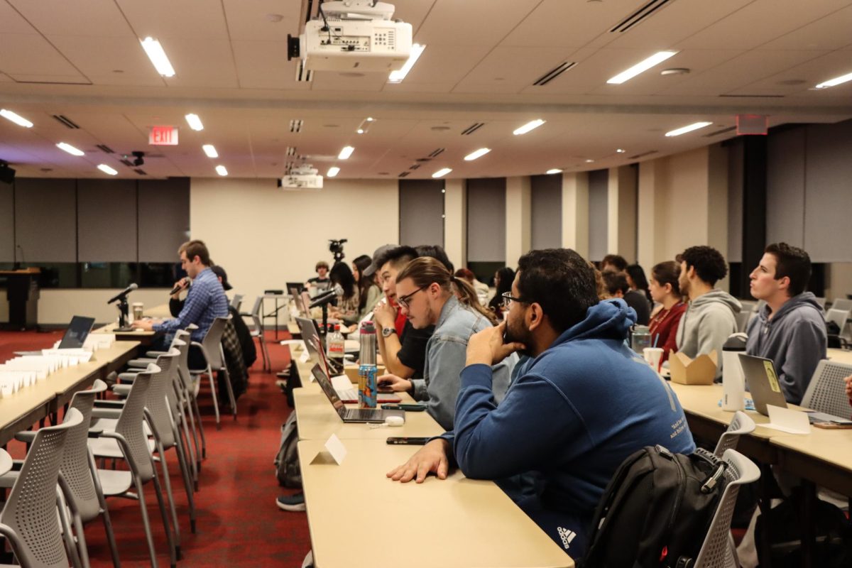 SGA General Body meeting in the Cape Cod room of the Student Union on 11/20/24.

