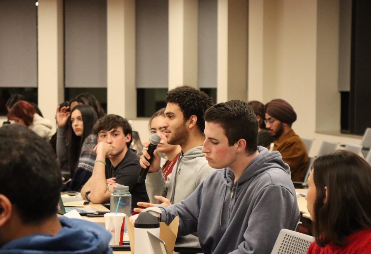 SGA General Body meeting in the Cape Cod room of the Student Union on 11/20/24.