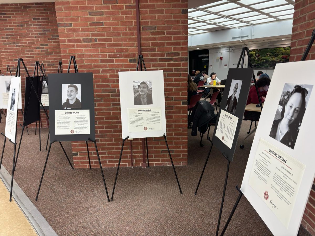 Library Learning Commons showcases Unissued Diplomas exhibition